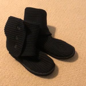 Black Knit Uggs